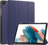 Tri-Fold Book Case met Wake/Sleep - Geschikt voor Samsung Galaxy Tab A9 Hoesje - Blauw