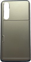 Huawei P30 pashouder hoesje - pasjes - Telehoesje - slide armor - Huawei - Android - Opberging - Creditcard - 2 in 1 - In 7 kleuren - Zwart - Donker blauw - Donker groen - Grijs - Goud - Rood - Zilver