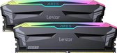 Lexar Ares RGB LD5EU016G-R6400GDLA - Geheugen - DDR5 - 32 GB: 2 x 16 GB - 288-PIN - 6400 MHz / PC5-51200 - CL32 - 1.4V - XMP 3.0 - AMD EXPO - On-die-ECC - RGB - zwart