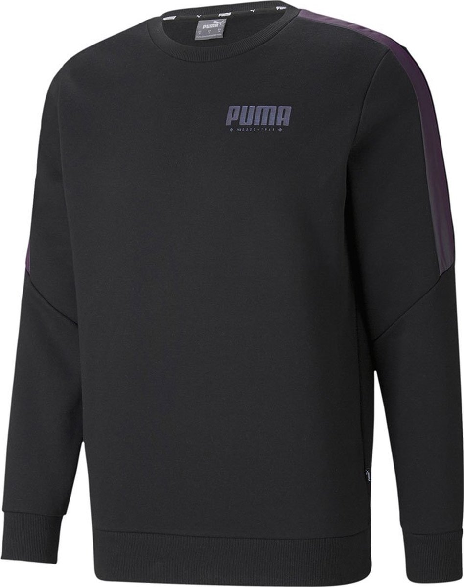 Sweatshirt without Hood Puma Cyber Zwart