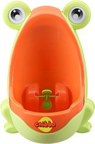 Chibbo® Pot de toilette debout grenouille pour tout-petits – Vert clair Orange Kinder – Pot de toilette pour tout-petits et Bébé – Garçon et fille – Apprentissage de la propreté enfant – Cadeau de Noël