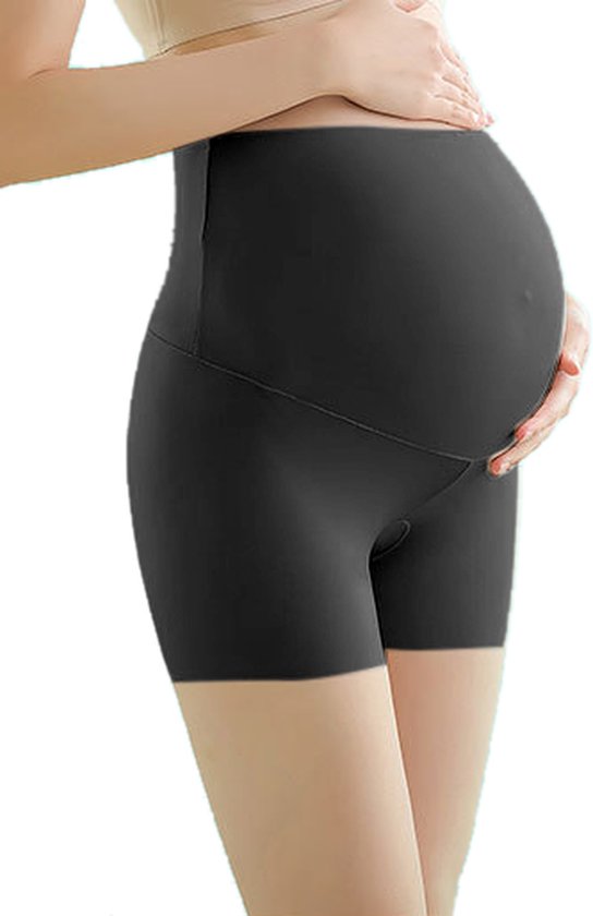 De Millennials - Duurzame Zwangerschaps shapewear - Maat XXL - lange pijpen - ondergoed - Voor Zwangerschap en na de Bevalling - hoogwaardige katoen mix - comfortabeler - huidkleuren-zwart