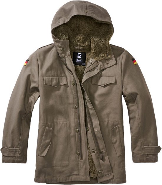 Brandit - BW Kinder Parka jas - Kids 134/140 - Groen