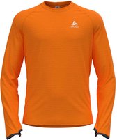 Odlo Run Easy Warm Lange Mouwenshirt Oranje M Man