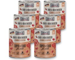 MAC's Kattenvoer Natvoer Blik - 90% Rund & Kippenhart - 6 x 800g