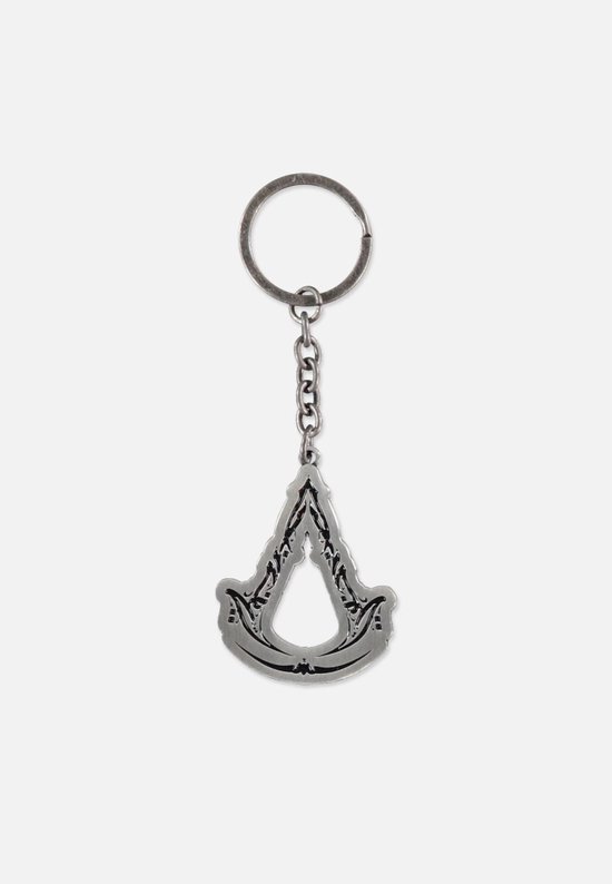 Assassin's Creed Mirage - Porte-clés en Métal avec logo 3D - Porte-clés