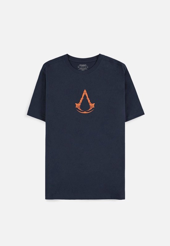 Assassin's Creed Mirage - T-shirt à manches courtes pour hommes bleu marine