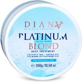 Blond Platinum 300g diepe haarmasker - diep hydraterend, anti-geel met kokosboter, proteïnen en arganolie, organisch product