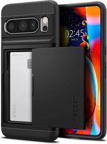 Geschikt voor Spigen Slim Armor CS Google Pixel 8 Pro Back Cover Hoesje - Zwart