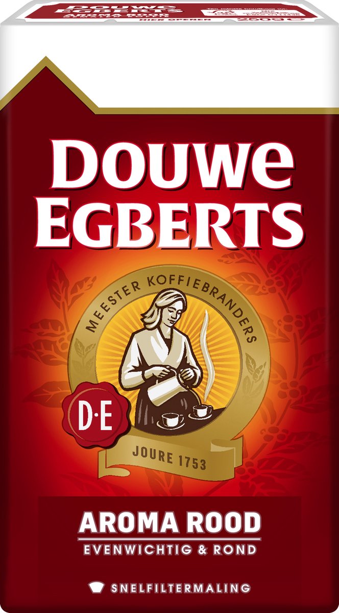 Douwe Egberts Aroma Rood Filterkoffie - 24 x 250 gram thumbnail 4