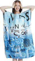 Livano Surf Poncho Voor Volwassenen - Omkleed Handdoek Zacht - Dames & Heren