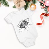 Hospitrix Baby Rompertje met Tekst "Jingle bells, a baby is on its way"| Maat S 0-3 maanden | Kerst zwangerschaps aankondiging | Cadeau voor Zwangerschap | Bekendmaking | Aankondiging | Aanstaande Moeder | Kerst