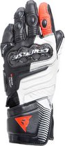 Dainese Carbon 4 Long Lady Leather Gloves Black White Red XL - Maat XL - Handschoen