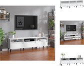 vidaXL Meuble TV classique - 150 x 30 x 44,5 cm - Durable - Beaucoup d'espace de rangement - Fonction d'affichage - Meuble