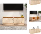 vidaXL TV-meubel - Trendy en praktisch - Stevig meubel - Afmeting- 110 x 34 x 40 cm - Materiaal- Massief grenenhout - Kast