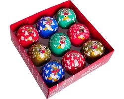 Kerstballen box 9 stuks 75mm Mickey Mouse