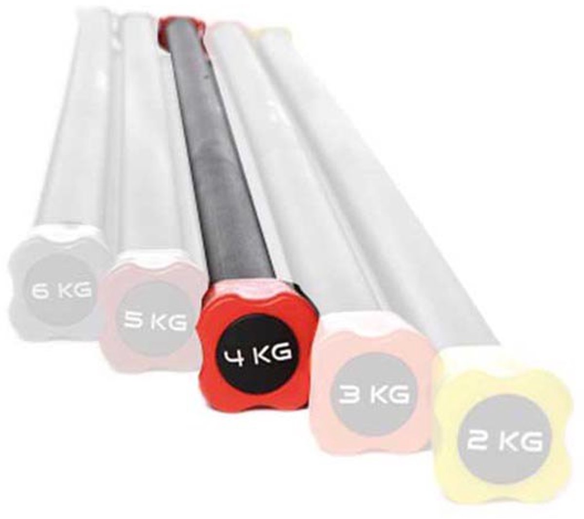 Olive Aerobic Bar 4kg Rood 4 kg