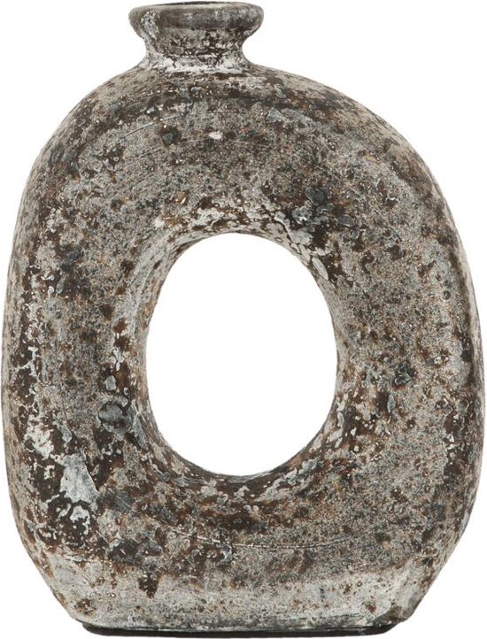 MUST Living Vase Salda small stone,23x18x9 cm, terracota