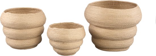 PTMD Summera Cream round paper rope pot layered SV3
