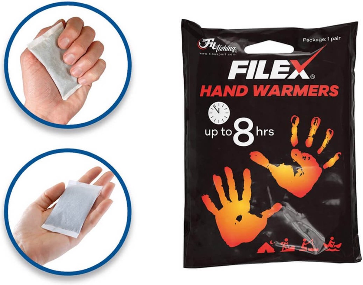 Goedkoopste Filfishing - Handwarmers 2 stuks - 8 uur warmte - Warmtepads