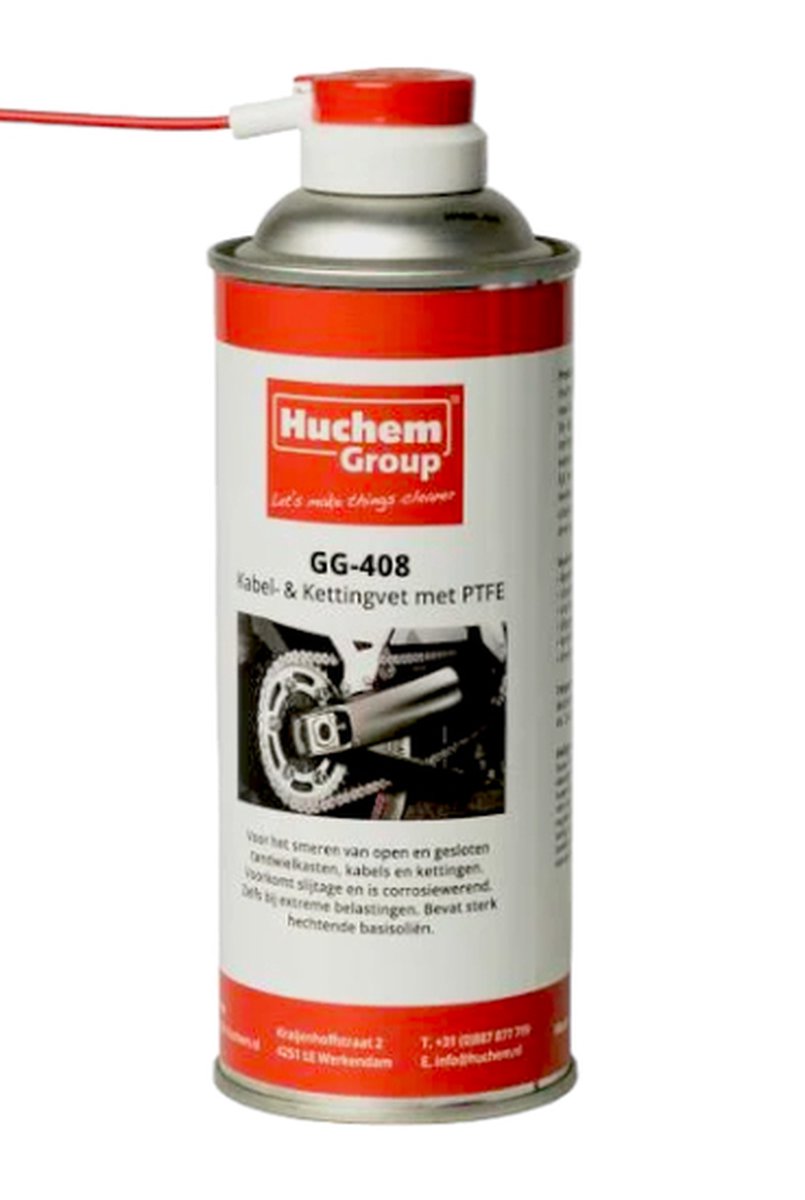 Goedkoopste Kettingvet | 400ml | Hechtvet | GG 408 | Kabelvet | Motorketting | met PTFE