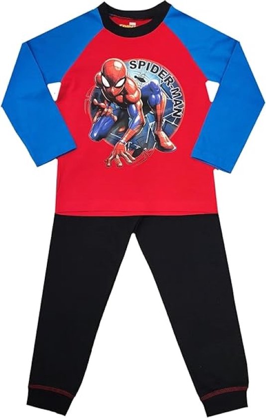 Spiderman pyjama - 100% katoen - Marvel Spider-Man pyama - maat 134/140