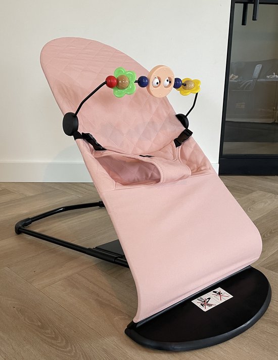 Foto: Jaxx wipstoel roze met speelboog knisperboekje babystoel baby swing schommelstoel baby baby bouncer wipstoel baby baby swing wipstoeltjes schommelstoel bouncer