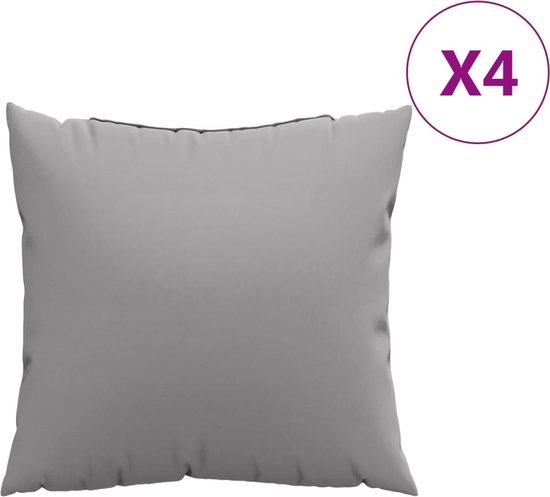 vidaXL-Sierkussens-4-st-60x60-cm-stof-grijs