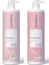 Wunderbar Vegan Colour Protect Duo Shampoo & Conditioner 1L | Extra voordelig