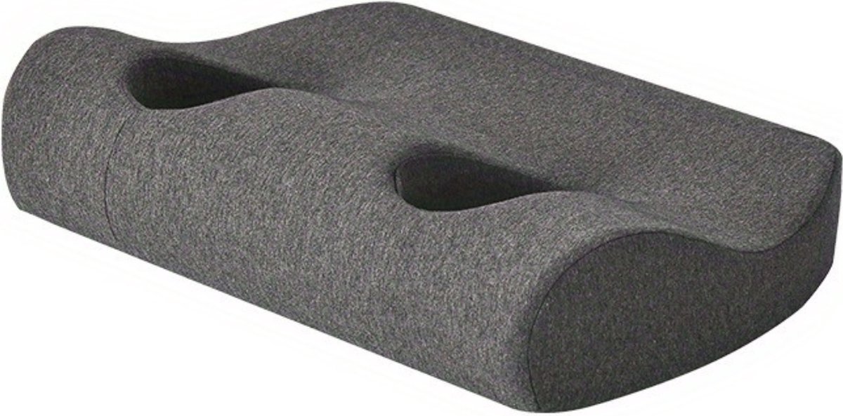 Livano Zijslaapkussen Volwassenen - Kussen Met Gat - Donut Kussen - Ringkussen - Piercing Kussen - Voor Oor - Voor Zijslapers - Donkergrijs