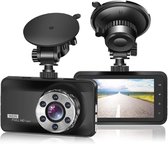 Dashcam voor Auto - 1080P Full HD - Autocamera - Dashboardcamera - Groothoek WDR met 3.0" LCD-scherm - Nachtzicht - Bewegingssensor - G-sensor