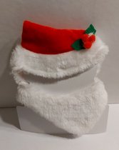 Bonnet de Noel avec Barbe pour Chats - Bonnet de Noel Animal | Costume de Noël pour Animaux - Bonnet de Noel et barbe pour Chiens - Chats