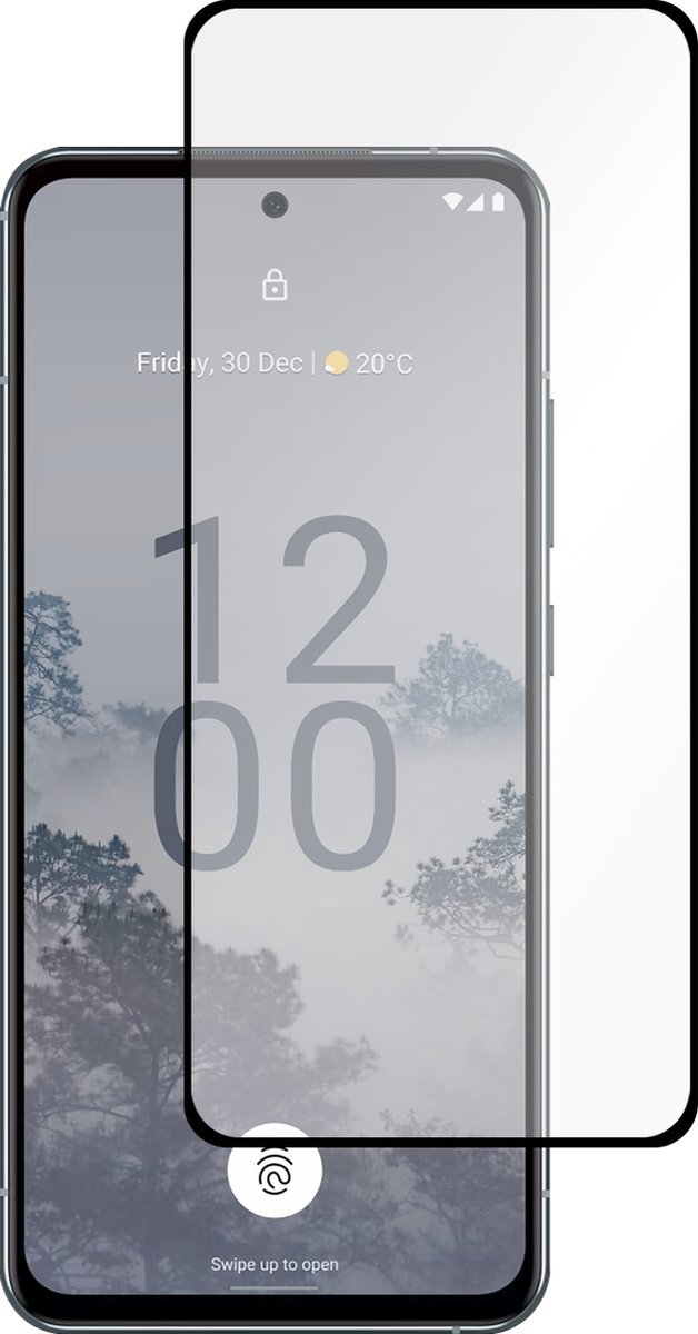 Full Cover Full Glue Glass Screen Protector for Nokia X30 5G _ Black
