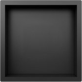 FortiFura Galeria Inbouwnis - 30x30x10cm - Mat zwart