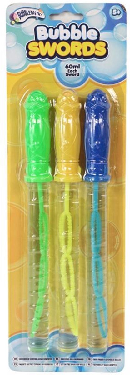 Bellenblaas zwaard 25 cm 3 stuks