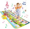 Pianomat, voor kinderen, speelgoed vanaf 2 jaar, dansmat, muziekmat, 8 instrumenten, peuterspeelgoed voor jongens en meisjes van 1-5 jaar