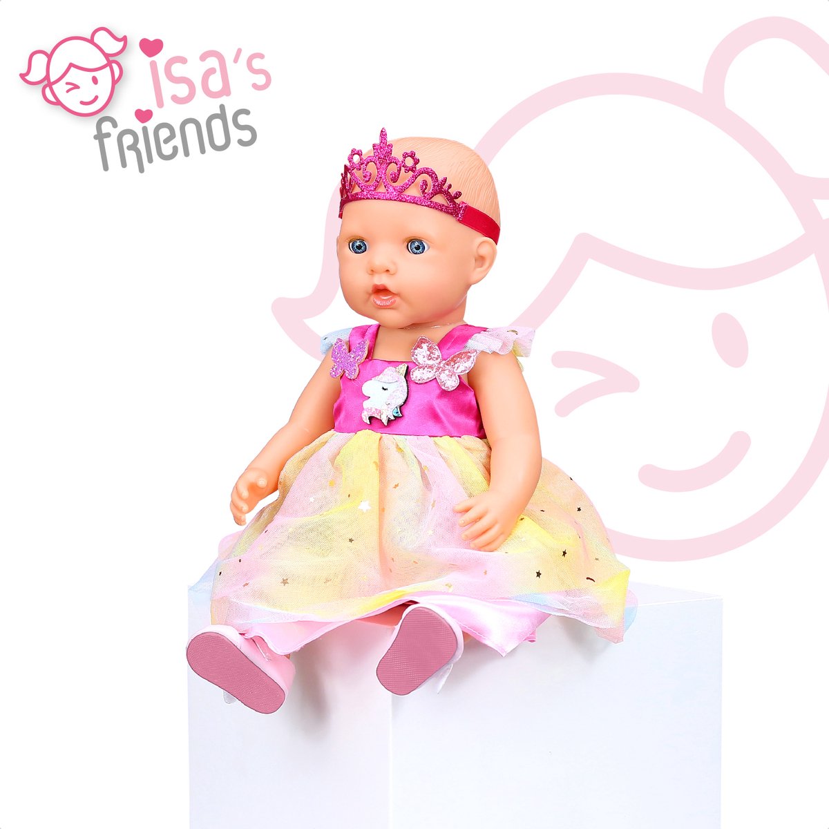 Isa's Friends® - Poppenkleding - Kleertjes geschikt voor o.a. BABY born - 43 cm — afbeelding 5