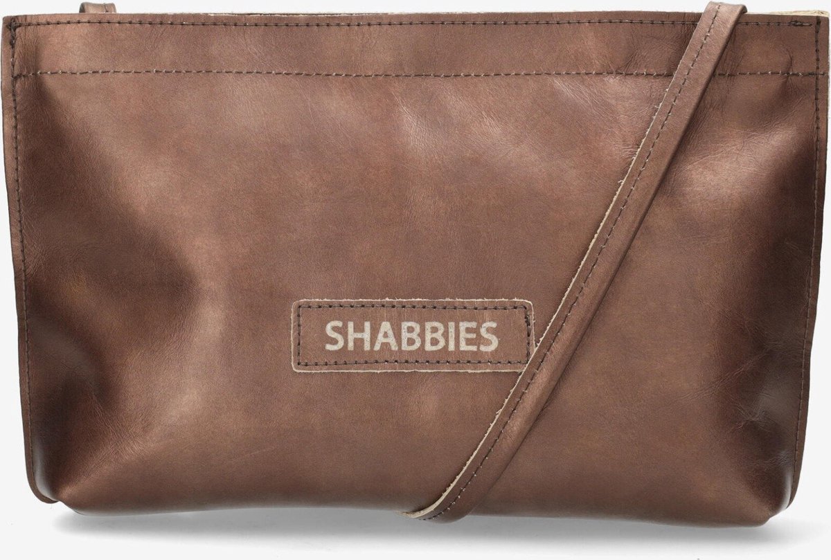 Shabbies Amsterdam Crossbody Bag Donker Brown - Maat ONESIZE