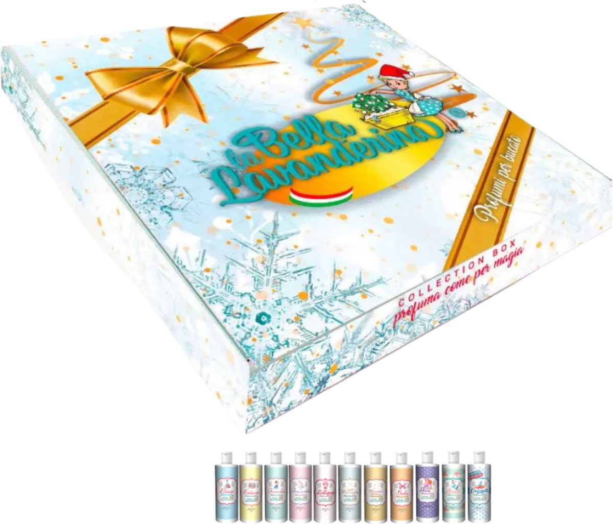 Goedkoopste Cadeaupakket wasparfum 10x30ml KERST versie – La Bella Lavanderina