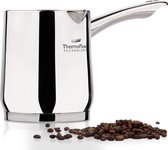Roestvrijstalen Inductie Mokkapot 300 ml - Moderne Turkse Cezve Koffiepot met 3-laags stalen bodem (300 ml)