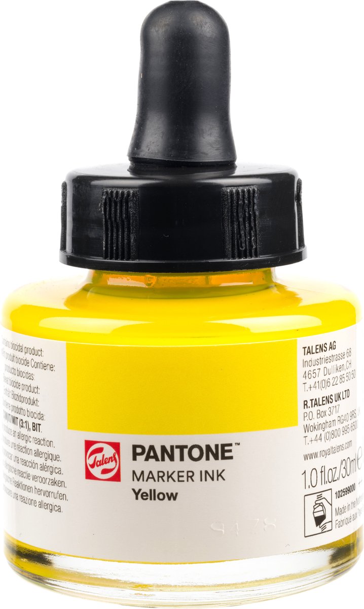 Talens | Pantone marker inkt 30 ml Yellow