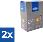 Schwalbe Binnenband - DV10 - 24 inch x 1.50 - 2.40 - Hollands Ventiel - 40mm - Voordeelverpakking 2 stuks