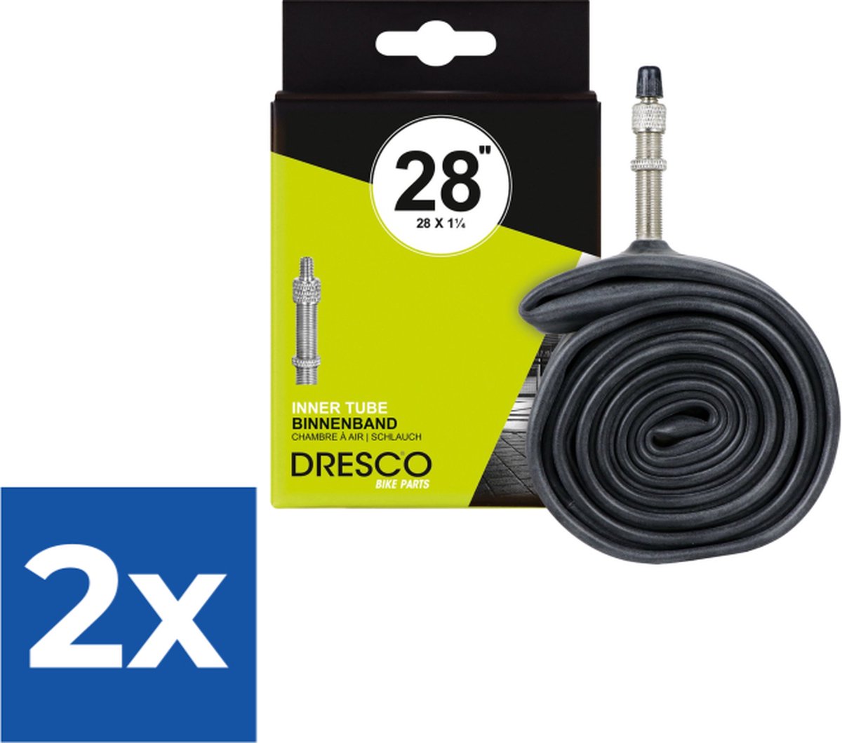 Dresco Bandenset 28 X 1 5/8 X 1 1/4- 32-622 Aps Rubber Zwart - Voordeelverpakking 2 stuks