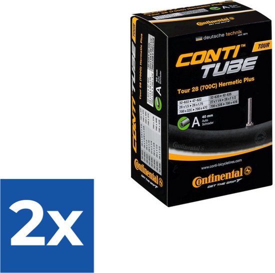 Set Continental 2 Tubi Flessibili Per Mountain Bike + 3 Leve Pneumatici - Per Ruote 28/29, Valvola AV 40 Mm - Foto 5