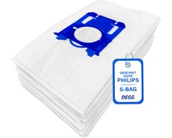 DEGG® - S-BAG Stofzuigerzakken - Geschikt voor Philips S-BAG - Top Kwaliteit - Compatibel met Philips FC8021, AEG GR201S en Electrolux E200S - 6 STUK(S)