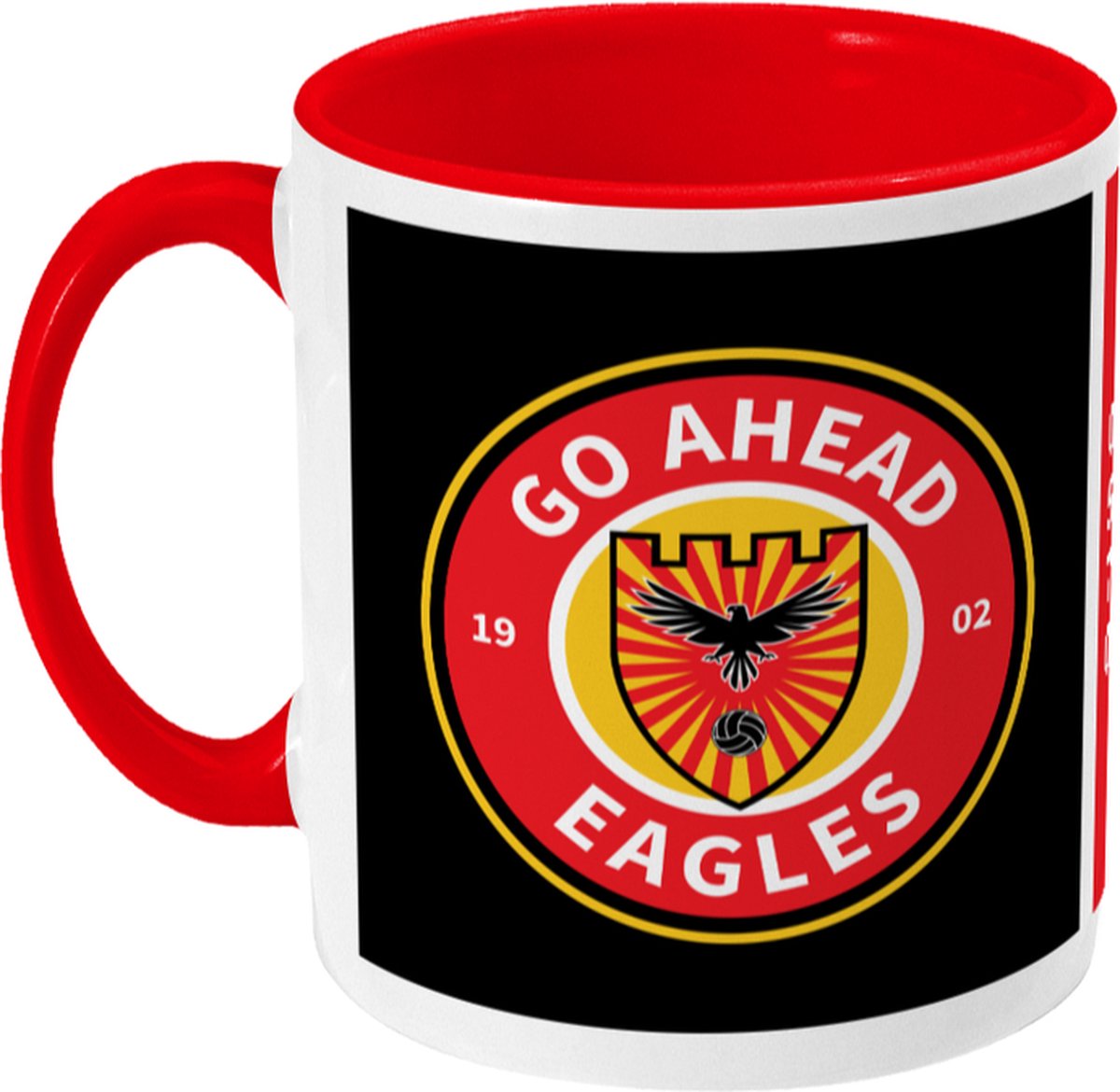 Go Ahead Eagles Mok - De Adelaars - Koffiemok - Deventer - 0570 - Voetbal - Beker - Koffiebeker - Theemok - Rood - Limited Edition
