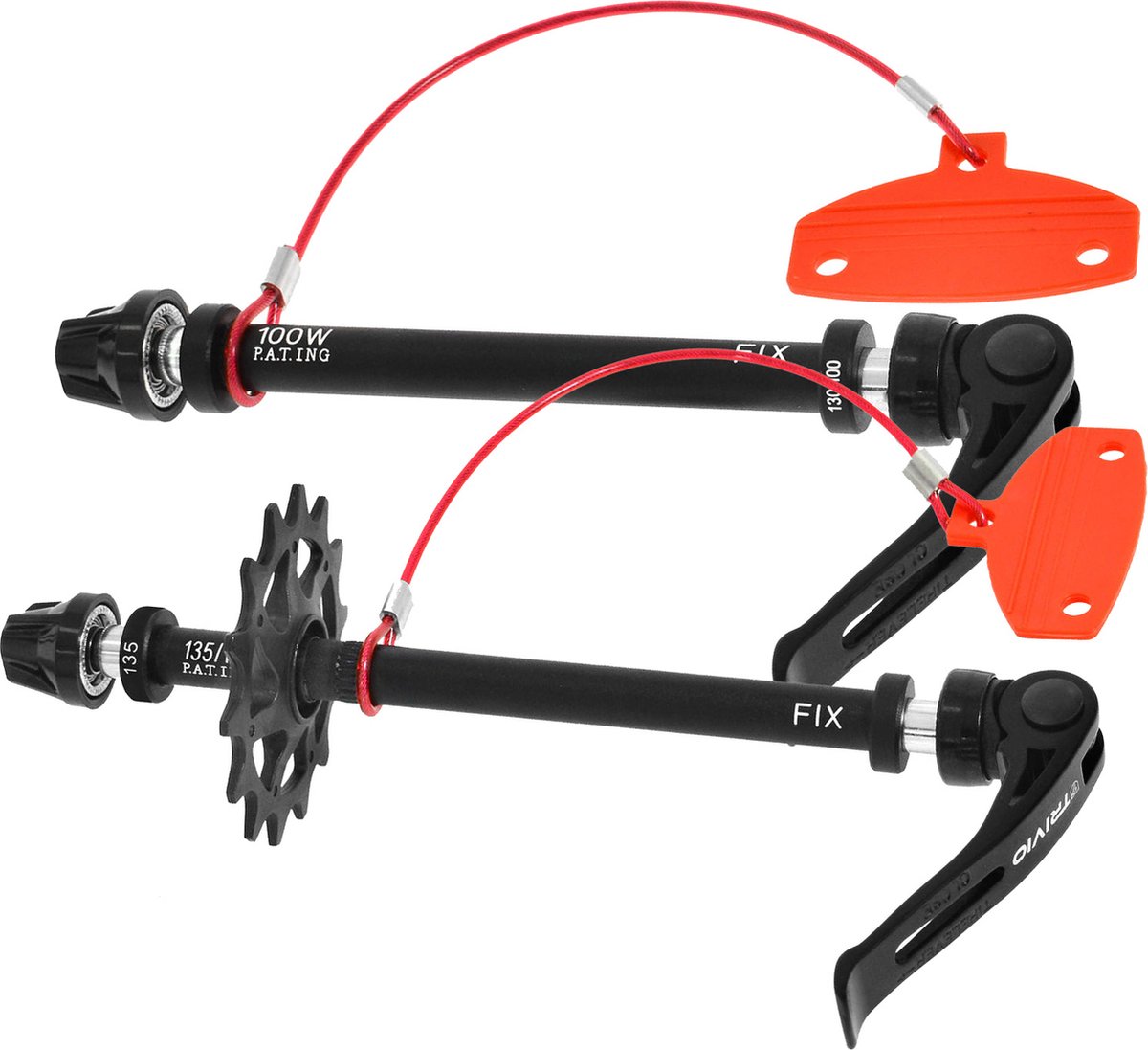 Trivio - Transport fix as voor voor en achterwiel inclusief disc pad