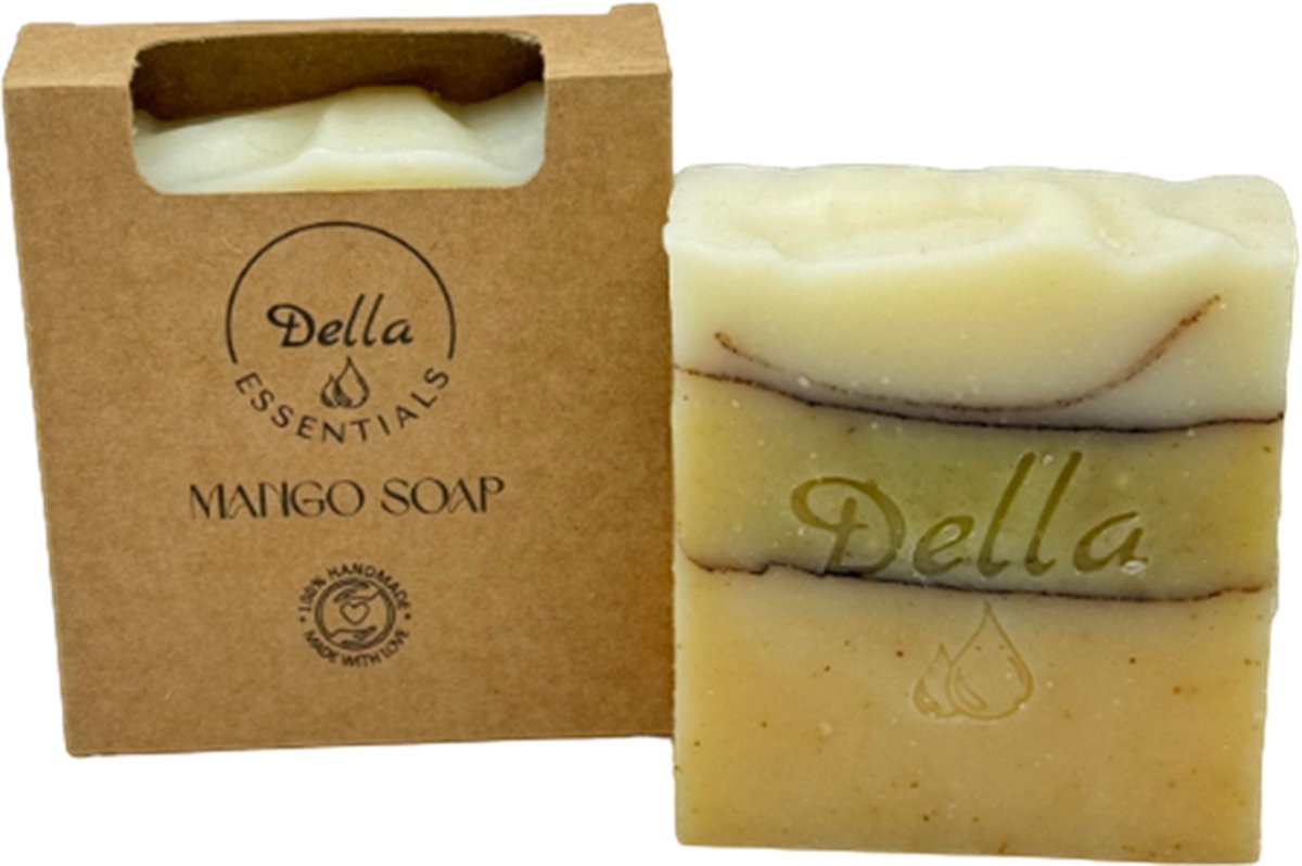 Goedkoopste Della essentials - Biologisch - Mango soap - Mango zeep - Vegan - Exotisch aroma - 100 gram