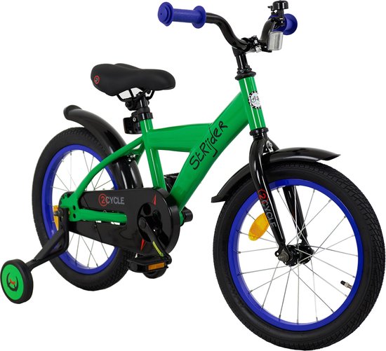 2Cycle Strijder- Kinderfiets - 16 inch - Groen - Jongensfiets -16 inch fiets van 2Cycle — afbeelding 3