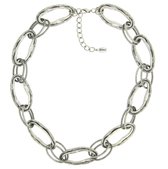 Behave Schakelketting - ketting - lengte 50 + 6cm - 23mm schakelbreedte - zilverkleurig